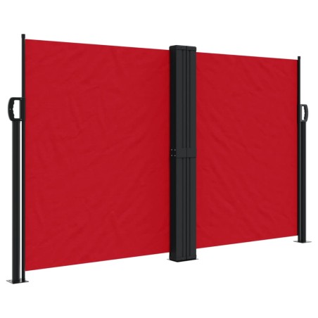 vidaXL Toldo lateral retráctil rojo 140x1000 cm