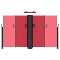 vidaXL Toldo lateral retráctil rojo 140x1000 cm vidaXL Toldo lateral retráctil rojo 140x1000 cm