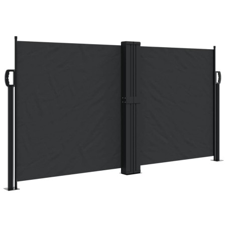 vidaXL Toldo lateral retráctil negro 120x1000 cm