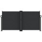 vidaXL Toldo lateral retráctil negro 120x1000 cm vidaXL Toldo lateral retráctil negro 120x1000 cm