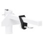 vidaXL Abrazadera de sombrilla para balcón acero blanco 38 mm vidaXL Abrazadera de sombrilla para balcón acero blanco 38 mm