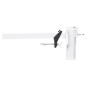 vidaXL Abrazadera de sombrilla para balcón acero blanco 38 mm vidaXL Abrazadera de sombrilla para balcón acero blanco 38 mm