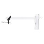 vidaXL Abrazadera de sombrilla para balcón acero blanco 38 mm vidaXL Abrazadera de sombrilla para balcón acero blanco 38 mm
