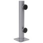 vidaXL Base de sombrilla para mástil de Ø32/34/38 mm acero plateado vidaXL Base de sombrilla para mástil de Ø32/34/38 mm acero plateado