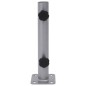 vidaXL Base de sombrilla para mástil de Ø32/34/38 mm acero plateado vidaXL Base de sombrilla para mástil de Ø32/34/38 mm acero plateado
