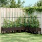 vidaXL Jardinera con enrejado PP marrón 200x160x142,5 cm vidaXL Jardinera con enrejado PP marrón 200x160x142,5 cm