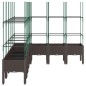 vidaXL Jardinera con enrejado PP marrón 200x160x142,5 cm vidaXL Jardinera con enrejado PP marrón 200x160x142,5 cm