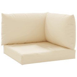 vidaXL Cojines para palets 3 unidades tela Oxford beige