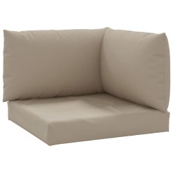 vidaXL Cojines para palets 3 unidades tela Oxford gris taupé