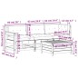 vidaXL Juego de muebles jardín 4 pzas y cojines madera abeto Douglas