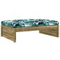 vidaXL Juego de muebles jardín 2 pzas y cojines madera pino impregnada vidaXL Juego de muebles jardín 2 pzas y cojines madera pino impregnada
