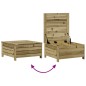 vidaXL Juego de muebles jardín 7 pzas y cojines madera pino impregnada vidaXL Juego de muebles jardín 7 pzas y cojines madera pino impregnada