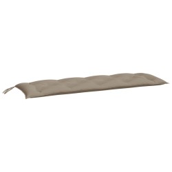 vidaXL Cojín de banco de jardín tela Oxford gris taupé 150x50x7 cm
