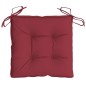 vidaXL Cojines de palets de jardín 4 uds Oxford rojo tinto 50x50x7 cm vidaXL Cojines de palets de jardín 4 uds Oxford rojo tinto 50x50x7 cm