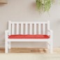 vidaXL Cojín de banco de jardín tela Oxford rojo 120x50x7 cm vidaXL Cojín de banco de jardín tela Oxford rojo 120x50x7 cm