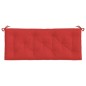 vidaXL Cojín de banco de jardín tela Oxford rojo 120x50x7 cm vidaXL Cojín de banco de jardín tela Oxford rojo 120x50x7 cm