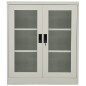 vidaXL Armario de oficina de acero gris claro 90x40x105 cm vidaXL Armario de oficina de acero gris claro 90x40x105 cm
