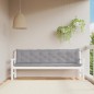 vidaXL Cojines de banco de jardín 2 uds tela Oxford gris 200x50x7 cm vidaXL Cojines de banco de jardín 2 uds tela Oxford gris 200x50x7 cm