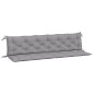 vidaXL Cojines de banco de jardín 2 uds tela Oxford gris 200x50x7 cm vidaXL Cojines de banco de jardín 2 uds tela Oxford gris 200x50x7 cm