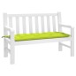 vidaXL Cojín de banco de jardín tela Oxford verde claro 120x50x7 cm vidaXL Cojín de banco de jardín tela Oxford verde claro 120x50x7 cm