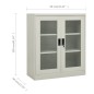 vidaXL Armario de oficina de acero gris claro 90x40x105 cm vidaXL Armario de oficina de acero gris claro 90x40x105 cm