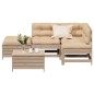 vidaXL Juego de muebles de jardín 5 pzas y cojines madera maciza pino vidaXL Juego de muebles de jardín 5 pzas y cojines madera maciza pino