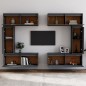 vidaXL Muebles para TV 6 piezas madera maciza de pino gris