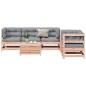 vidaXL Juego de muebles jardín 6 pzas y cojines madera abeto Douglas vidaXL Juego de muebles jardín 6 pzas y cojines madera abeto Douglas