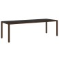 vidaXL Juego de comedor de jardín 11 piezas ratán sintético marrón vidaXL Juego de comedor de jardín 11 piezas ratán sintético marrón