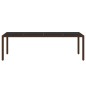 vidaXL Juego de comedor de jardín 11 piezas ratán sintético marrón vidaXL Juego de comedor de jardín 11 piezas ratán sintético marrón