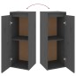 vidaXL Muebles para TV 6 piezas madera maciza de pino gris