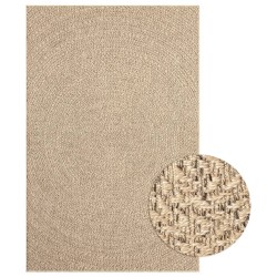 vidaXL Alfombra con aspecto de yute interior y exterior 160x230 cm
