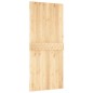 vidaXL Puerta corredera con herrajes madera maciza de pino 90x210 cm