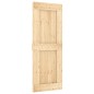 vidaXL Puerta corredera con herrajes madera maciza de pino 80x210 cm vidaXL Puerta corredera con herrajes madera maciza de pino 80x210 cm