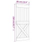 vidaXL Puerta corredera con herrajes madera maciza de pino 85x210 cm vidaXL Puerta corredera con herrajes madera maciza de pino 85x210 cm