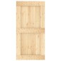 vidaXL Puerta corredera con herrajes madera maciza de pino 100x210 cm vidaXL Puerta corredera con herrajes madera maciza de pino 100x210 cm