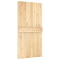 vidaXL Puerta corredera con herrajes madera maciza de pino 100x210 cm vidaXL Puerta corredera con herrajes madera maciza de pino 100x210 cm