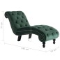 vidaXL Diván de terciopelo verde vidaXL Diván de terciopelo verde