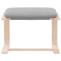 vidaXL Reposapiés de tela gris claro 51x41x40 cm vidaXL Reposapiés de tela gris claro 51x41x40 cm