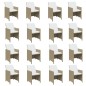 vidaXL Set comedor de jardín 17 pzas con cojines ratán sintético beige vidaXL Set comedor de jardín 17 pzas con cojines ratán sintético beige
