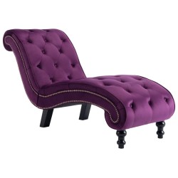 vidaXL Diván de terciopelo morado