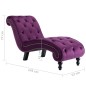 vidaXL Diván de terciopelo morado vidaXL Diván de terciopelo morado