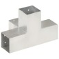 vidaXL Conectores de postes en X 4 uds metal galvanizado 81x81 mm vidaXL Conectores de postes en X 4 uds metal galvanizado 81x81 mm