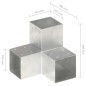 vidaXL Conectores de postes en Y 4 uds metal galvanizado 101x101 mm