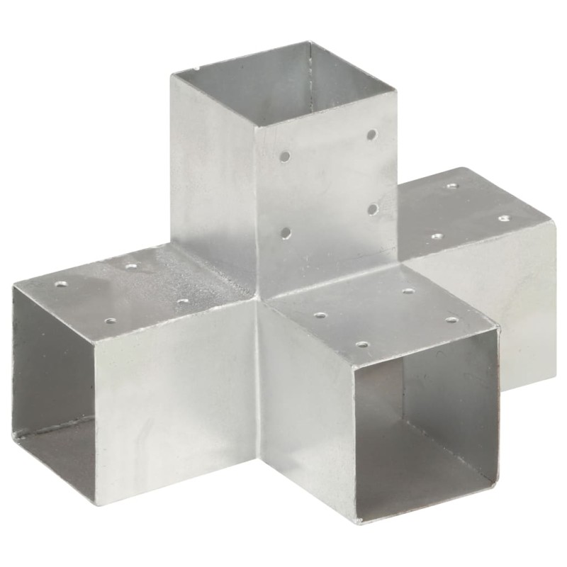 vidaXL Conector de postes en forma de X metal galvanizado 91x91 mm vidaXL Conector de postes en forma de X metal galvanizado 91x91 mm