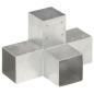 vidaXL Conector de postes en forma de X metal galvanizado 91x91 mm vidaXL Conector de postes en forma de X metal galvanizado 91x91 mm
