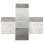 vidaXL Conector de postes en forma de X metal galvanizado 91x91 mm vidaXL Conector de postes en forma de X metal galvanizado 91x91 mm