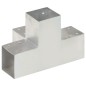 vidaXL Conector de postes en forma de X metal galvanizado 91x91 mm vidaXL Conector de postes en forma de X metal galvanizado 91x91 mm