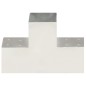 vidaXL Conectores de postes en T 4 uds metal galvanizado 101x101 mm vidaXL Conectores de postes en T 4 uds metal galvanizado 101x101 mm