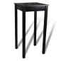 vidaXL Mesa de bar con 2 sillas de barra negras vidaXL Mesa de bar con 2 sillas de barra negras